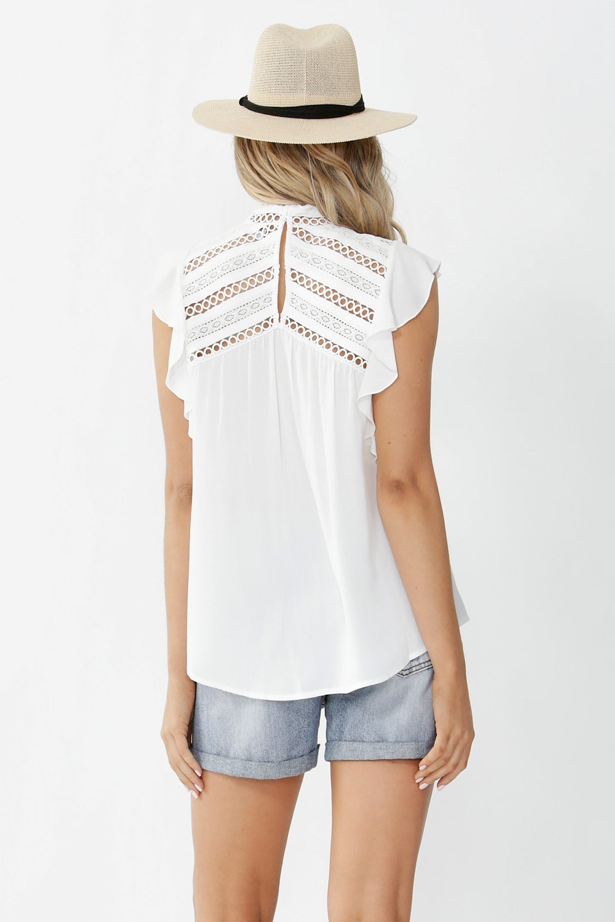 [TEST] Kallie Lace Insert Swing Top
