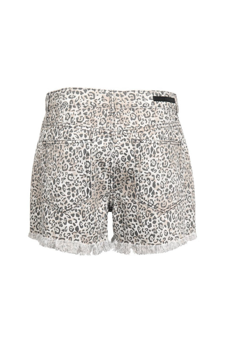 [TEST] Animal Print Denim Short