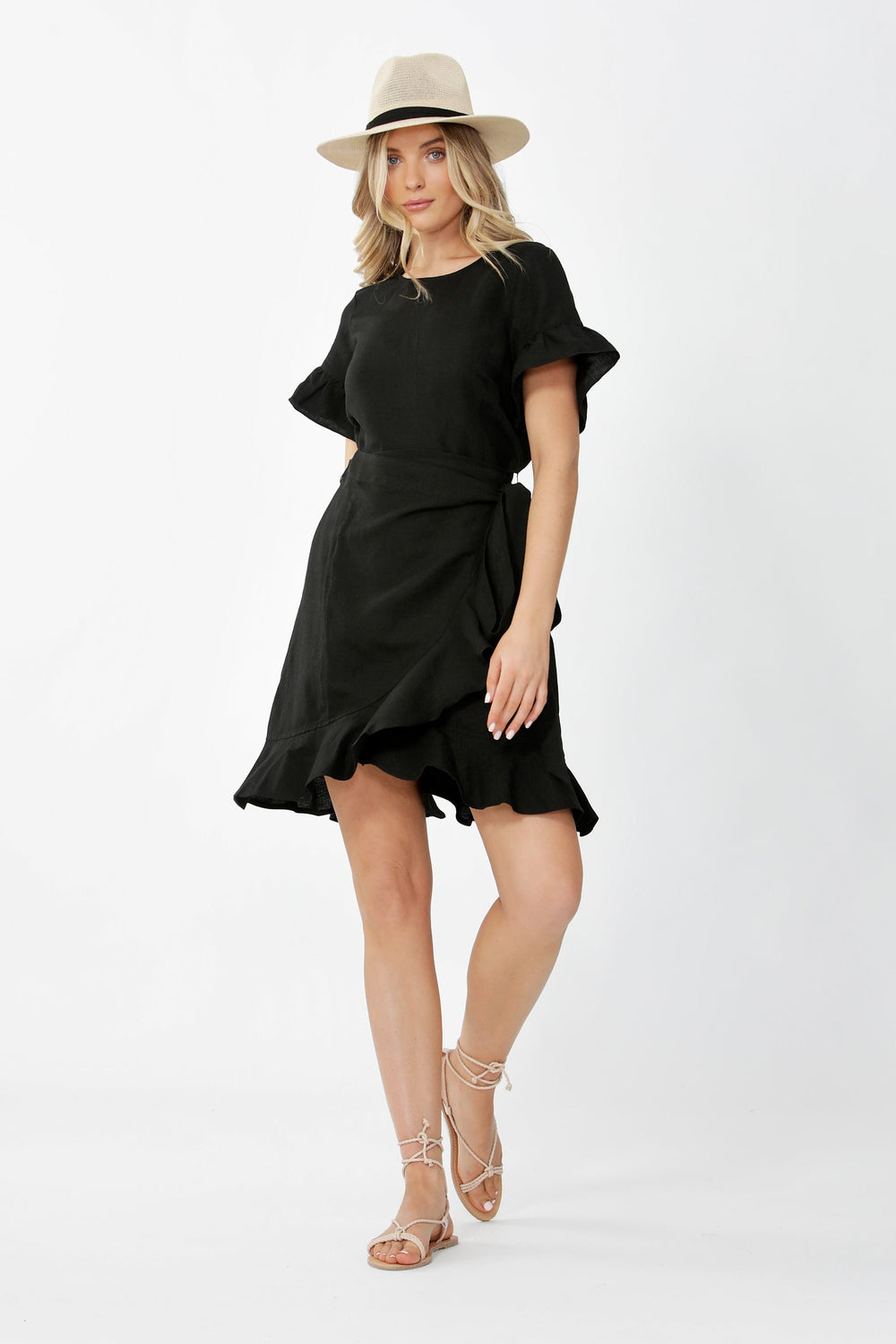 [TEST] Maya Short Sleeve Ruffle Dress