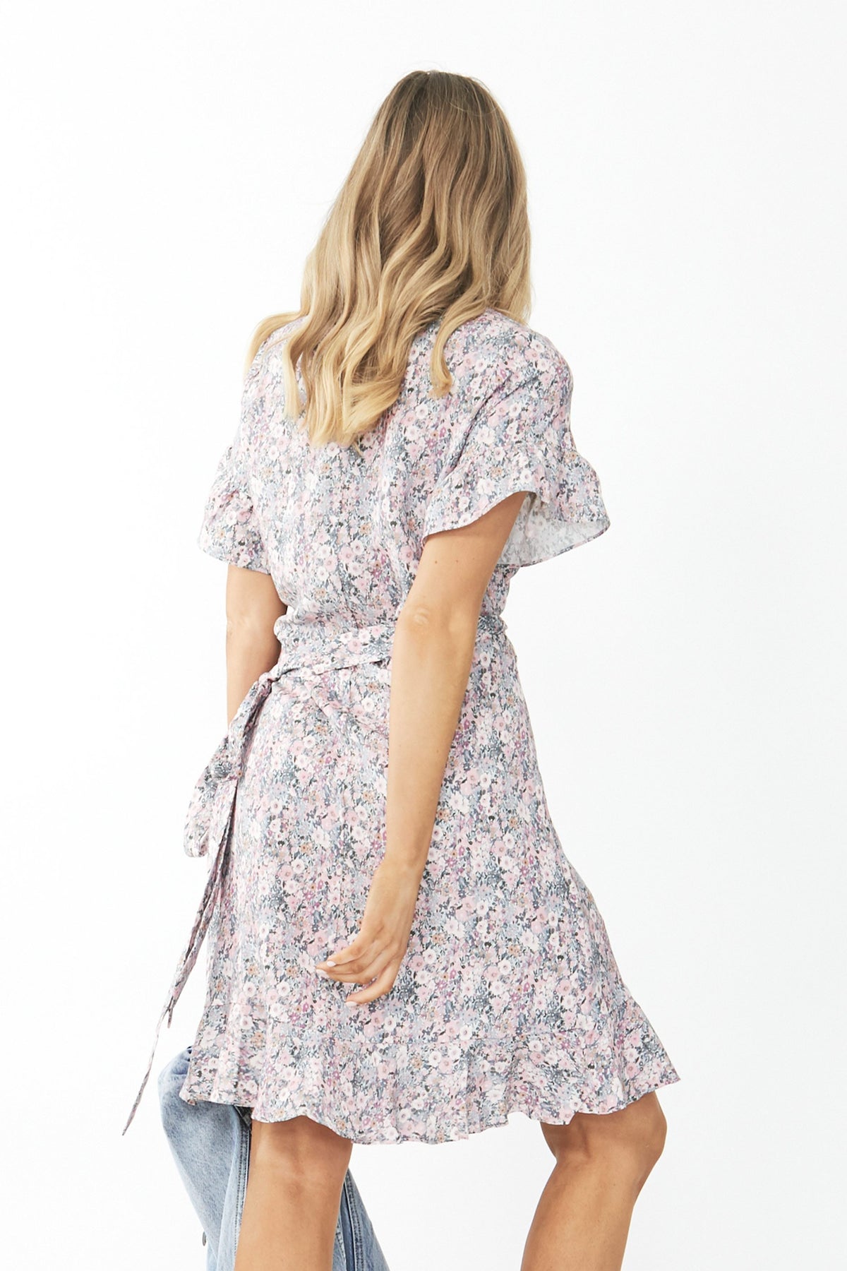 [TEST] Maya Short Sleeve Ruffle Dress