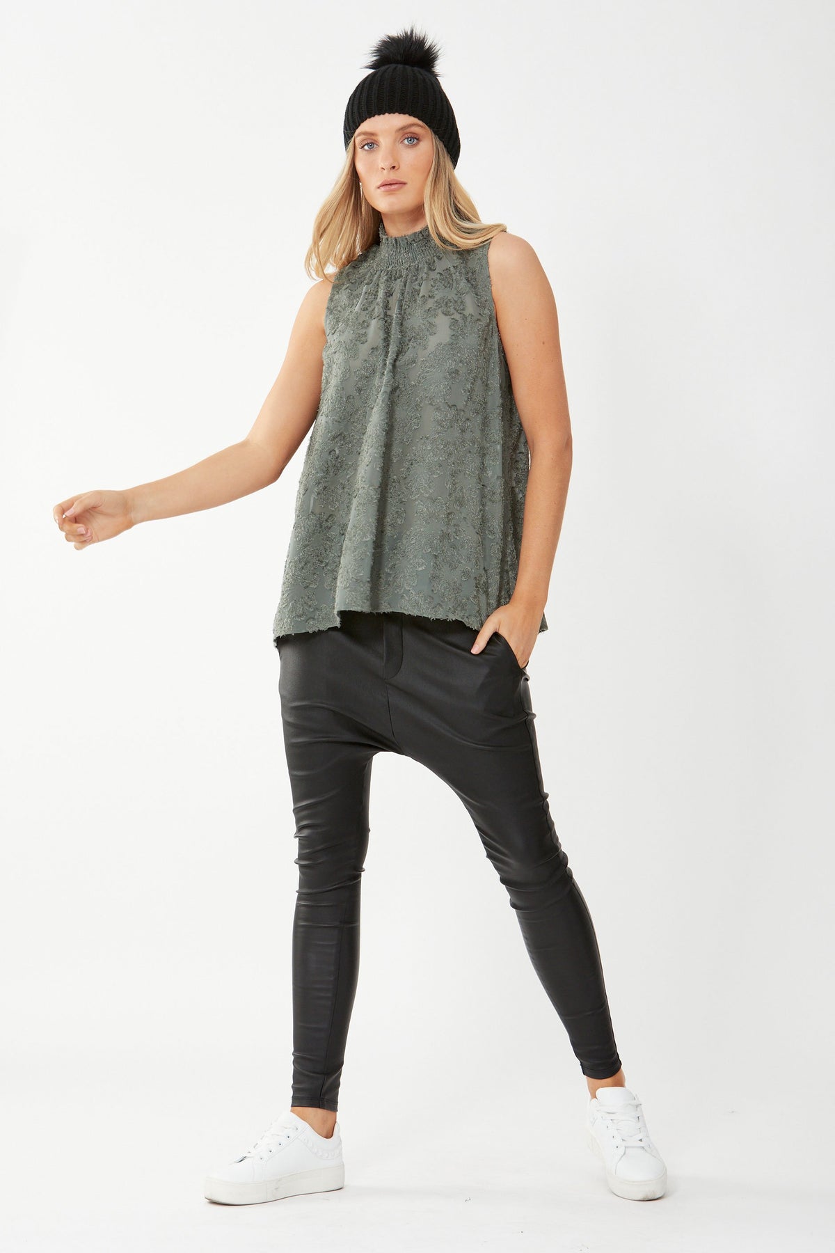 [TEST] Bella Sleeveless Burnout Top