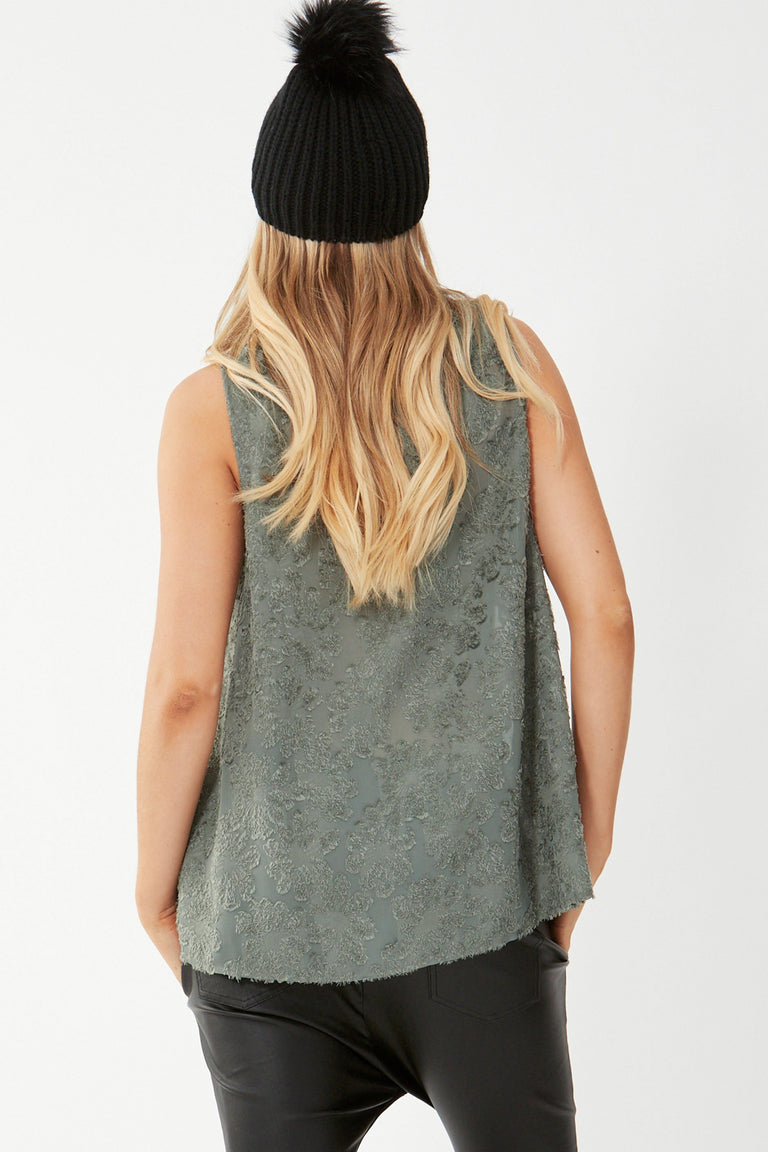 [TEST] Bella Sleeveless Burnout Top