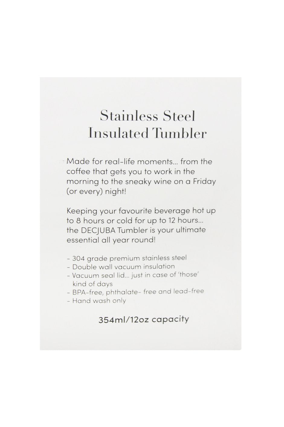 [TEST] Insulated Tumbler Cup