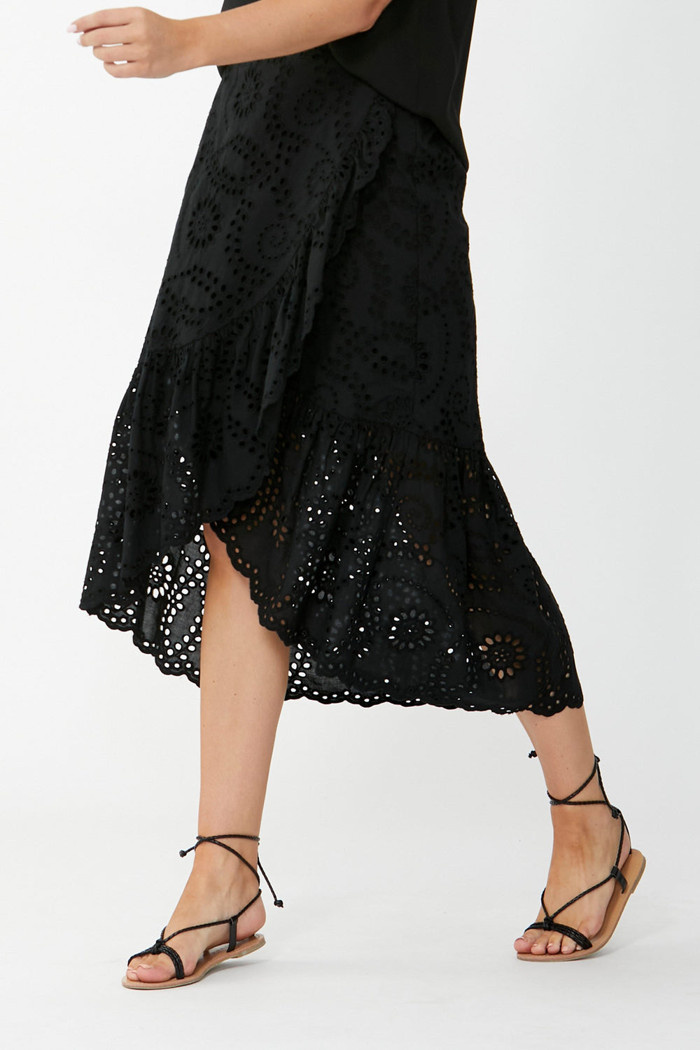 [TEST] Broderie Lace Midi Skirt