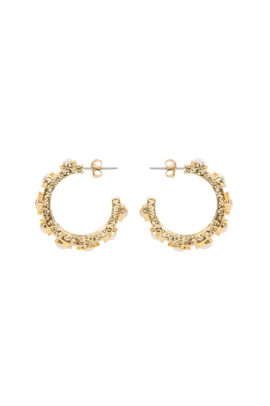 [TEST] Billie Gold Stud Hoop Earrings