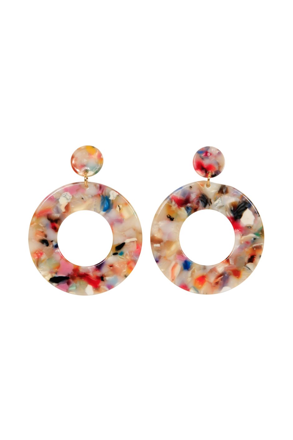 [TEST] Odie Circle Resin Earrings