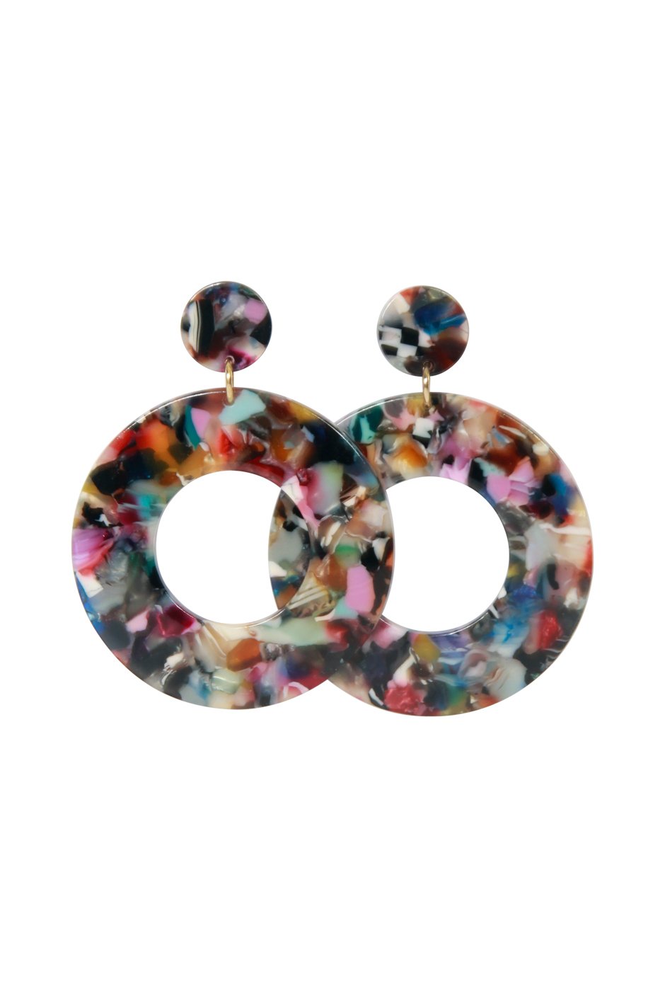 [TEST] Odie Circle Resin Earrings