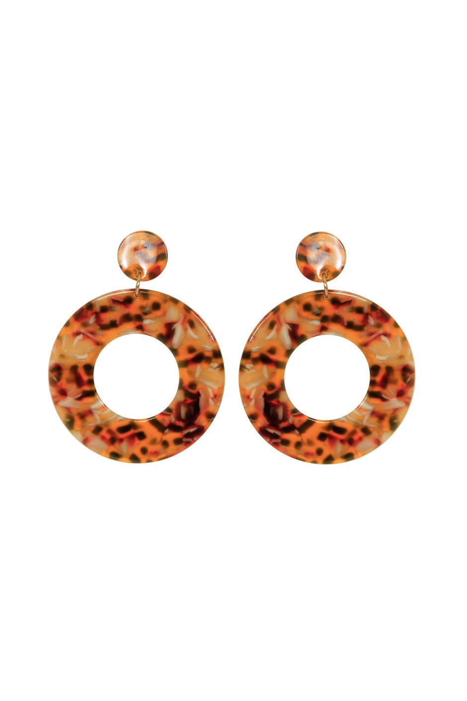 [TEST] Odie Circle Resin Earrings