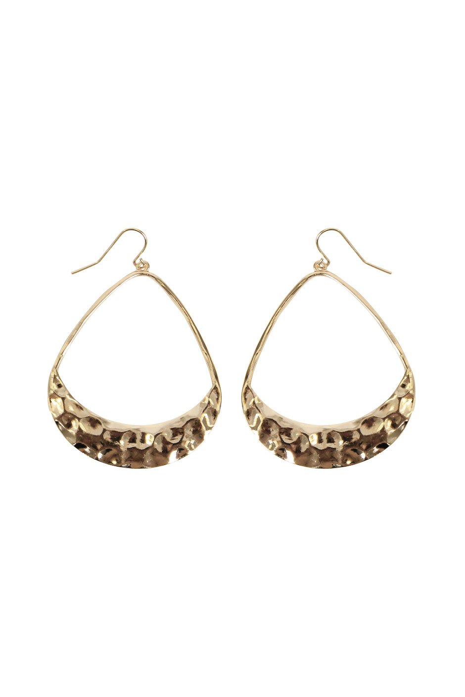 [TEST] Ola Teardrop Hammered Earrings