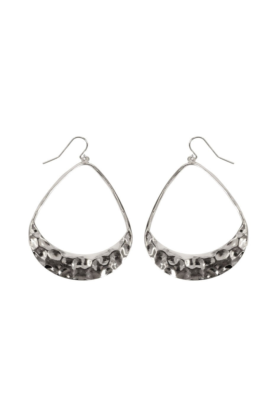 [TEST] Ola Teardrop Hammered Earrings