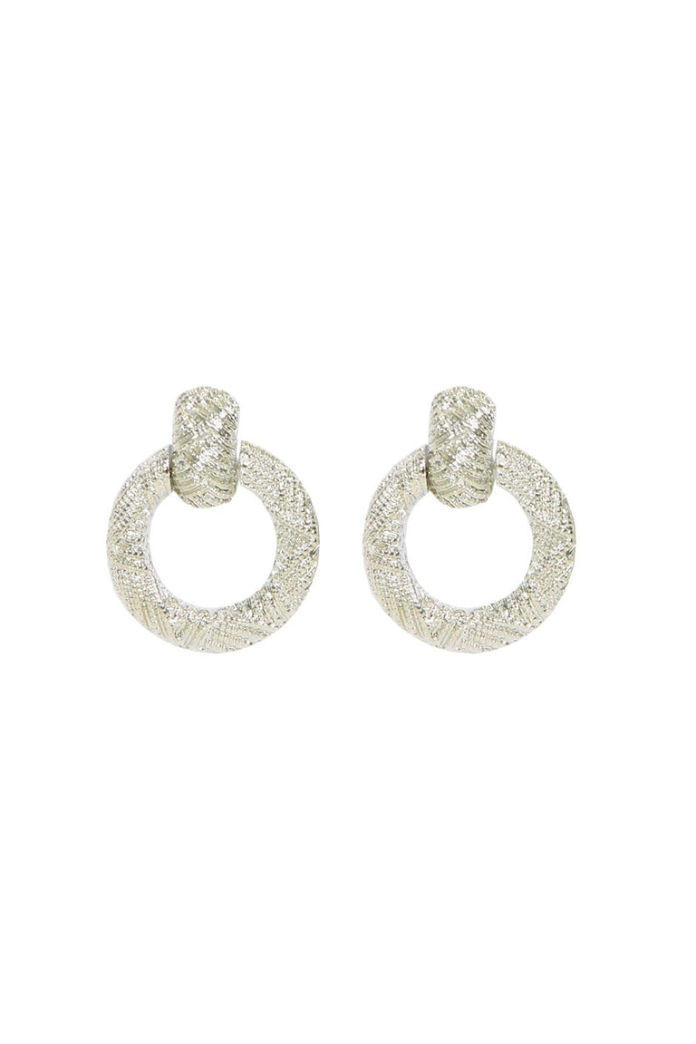[TEST] Bo Textured Loop Stud Earrings
