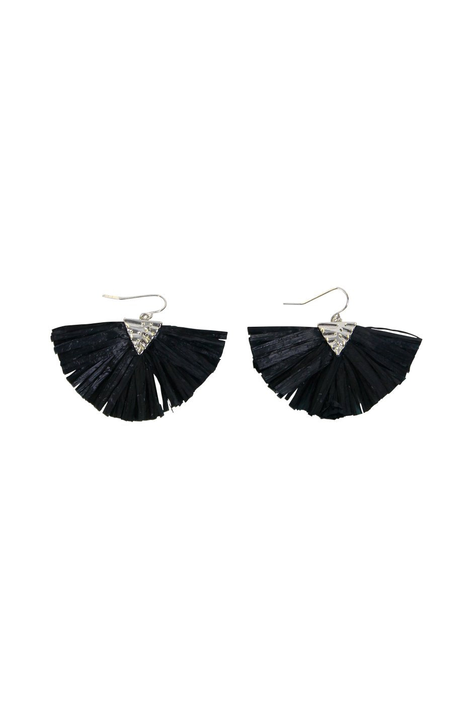 [TEST] Small Raffia Tassel Earrings
