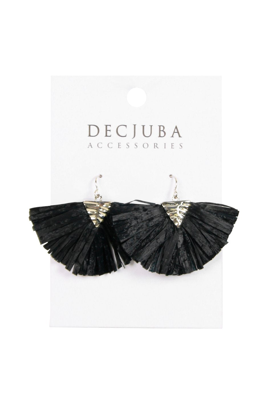 [TEST] Small Raffia Tassel Earrings