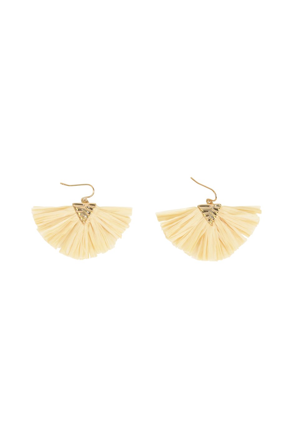 [TEST] Small Raffia Tassel Earrings