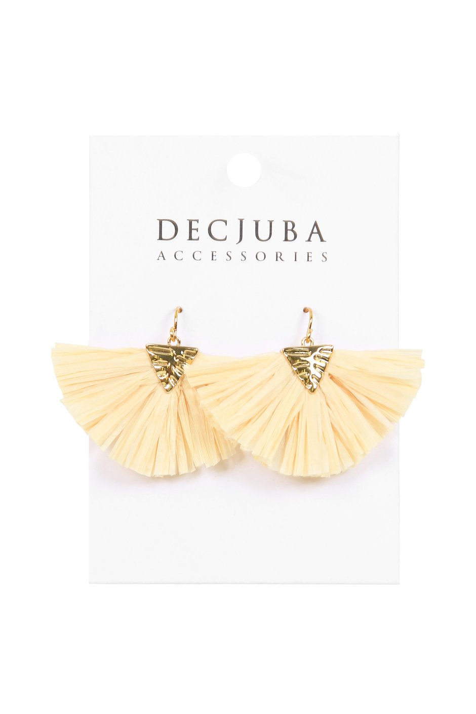 [TEST] Small Raffia Tassel Earrings