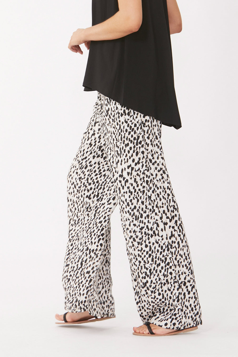 [TEST] Charlotte Wideleg Print Pant