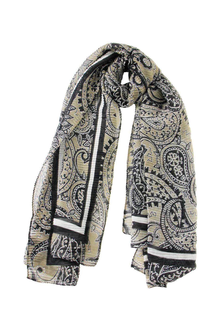 [TEST] Paisley Pleated Scarf