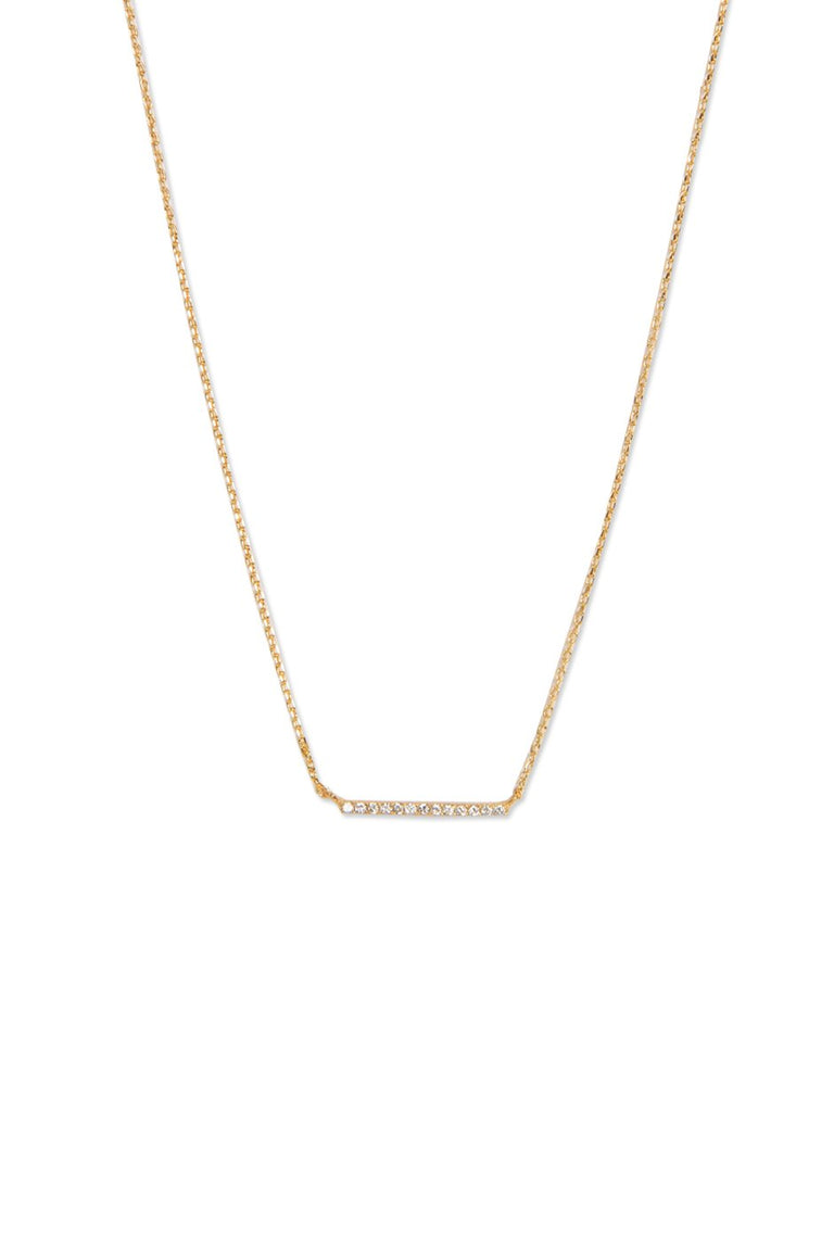 [TEST] Bar Stone Set Necklace