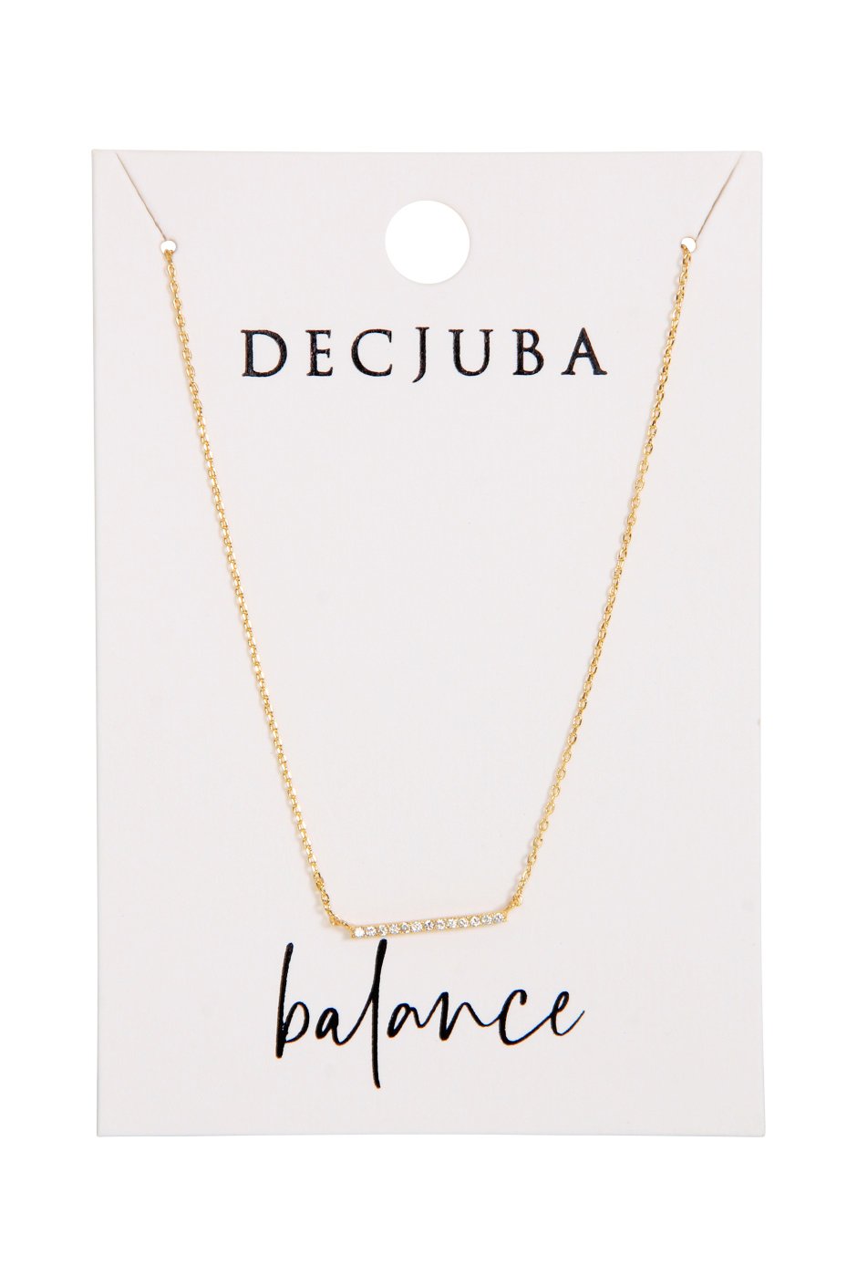 [TEST] Bar Stone Set Necklace