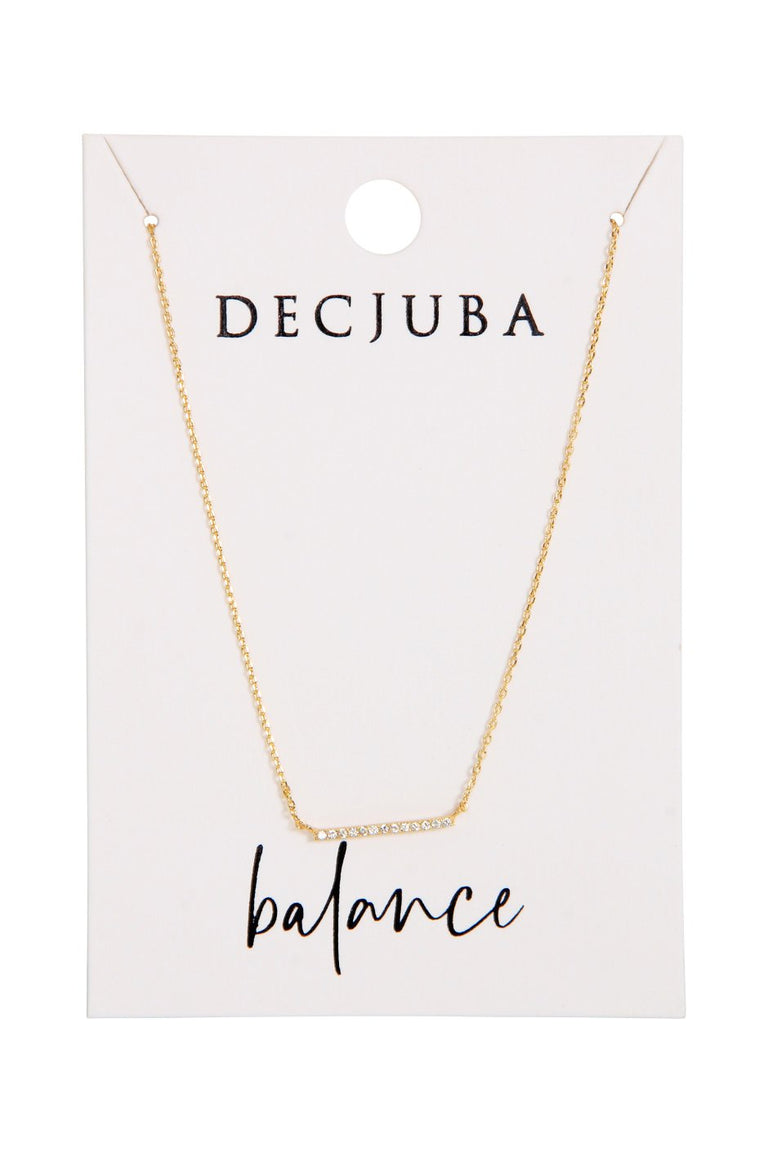 [TEST] Bar Stone Set Necklace