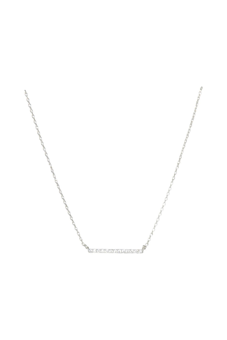 [TEST] Bar Stone Set Necklace