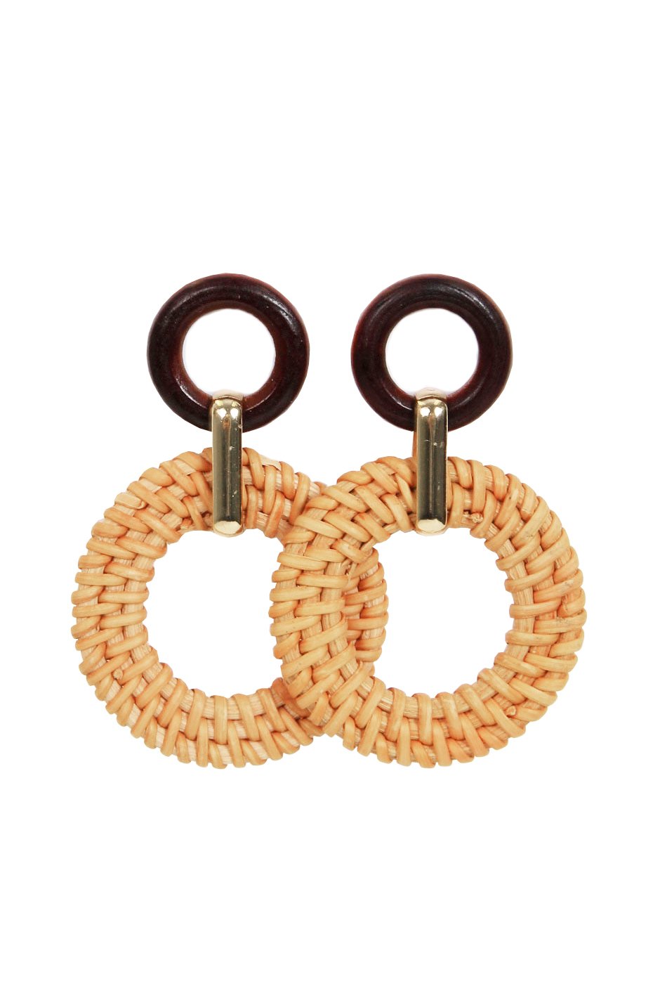 [TEST] Dori Circle Drop Woven Earring