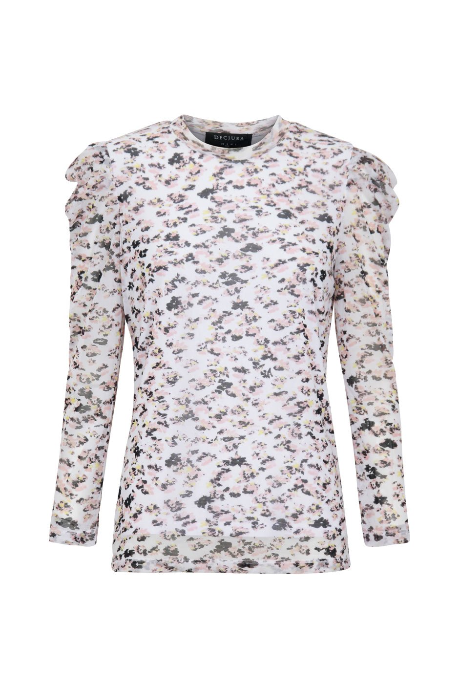 [TEST] Eva Mesh Puff Sleeve Top