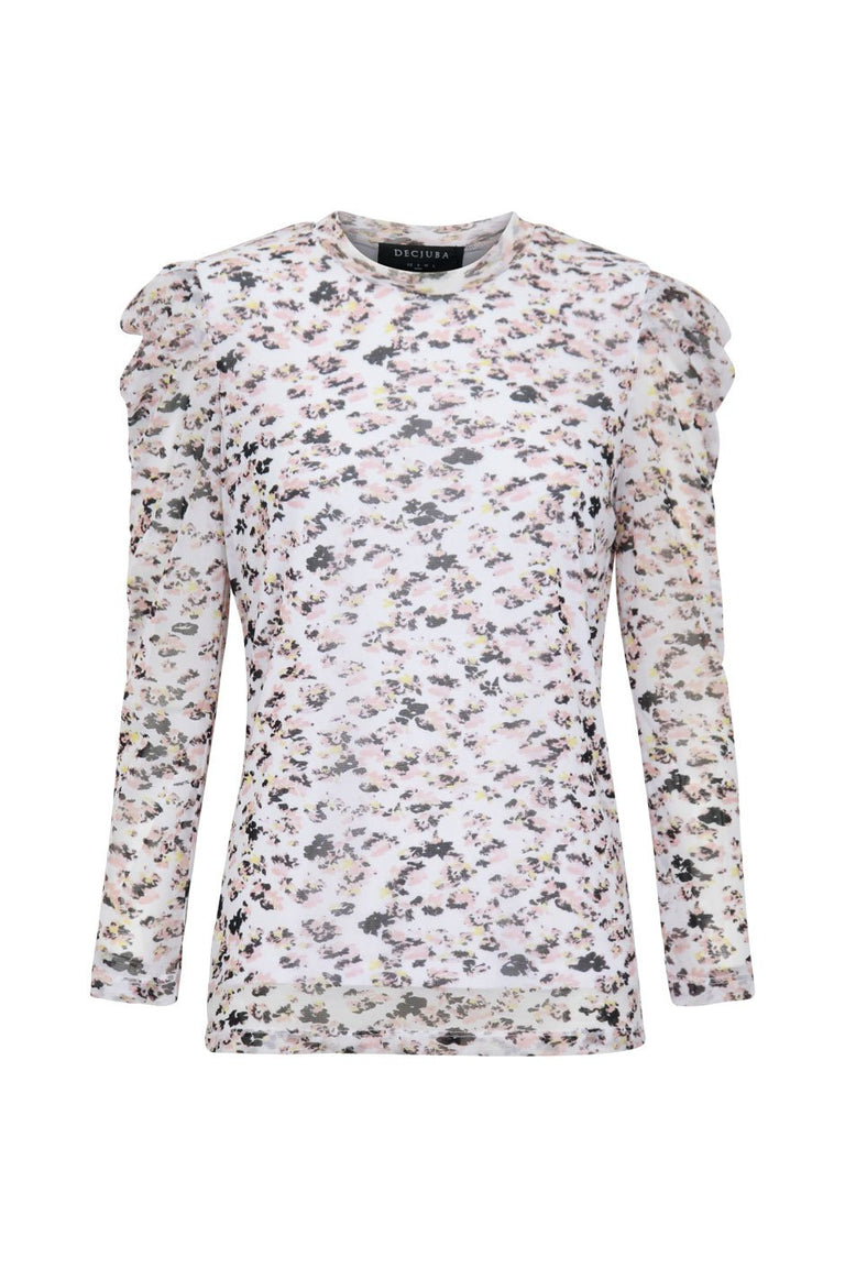 [TEST] Eva Mesh Puff Sleeve Top