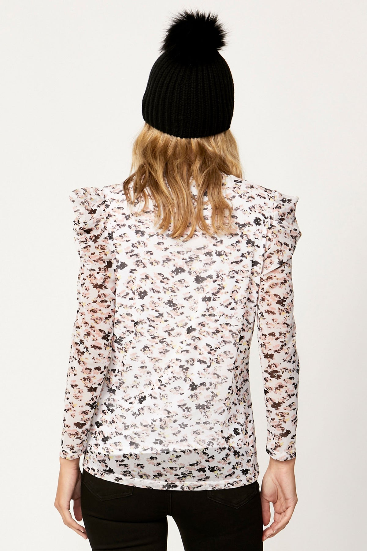 [TEST] Eva Mesh Puff Sleeve Top