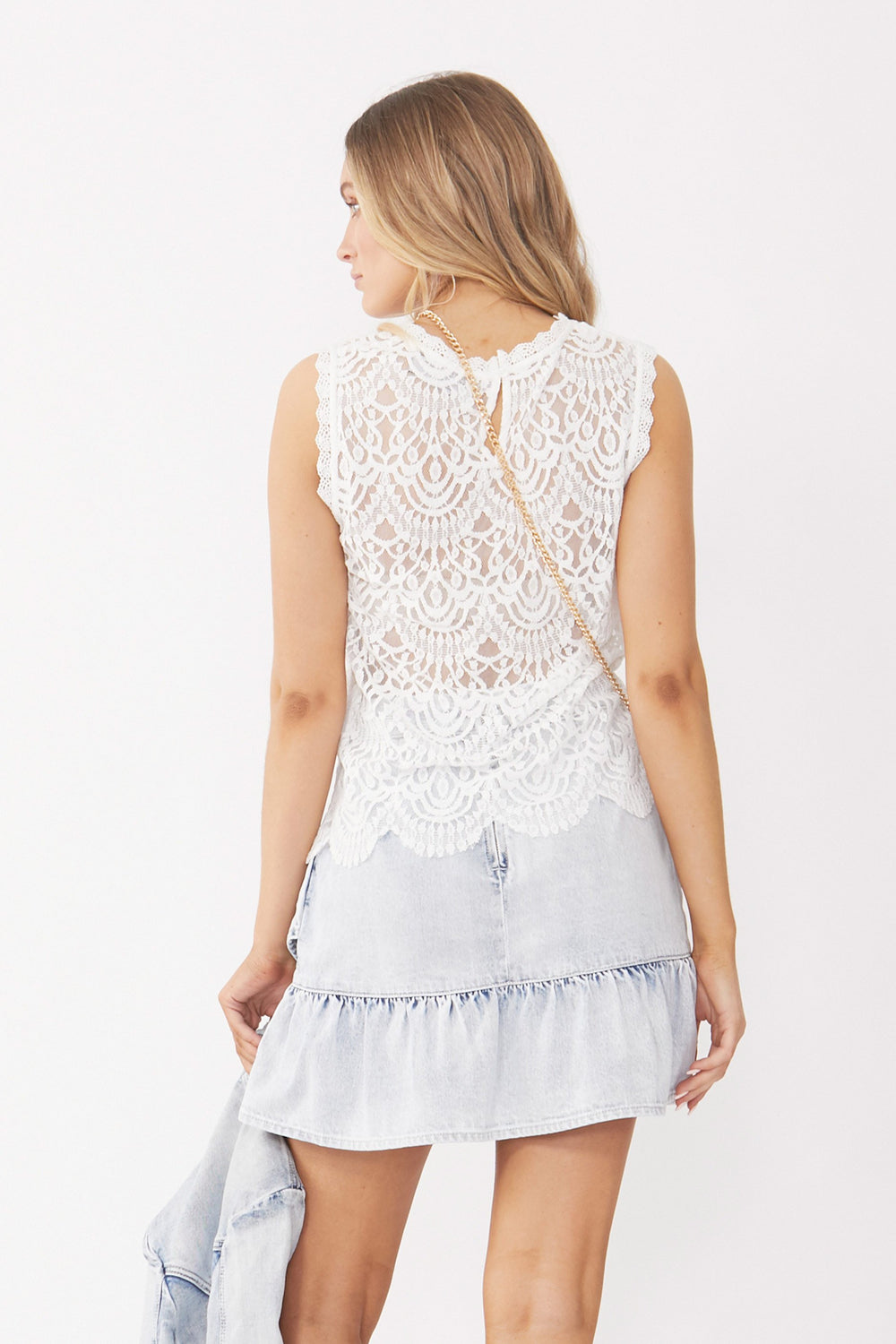 [TEST] Mia Sleeveless Lace Tank