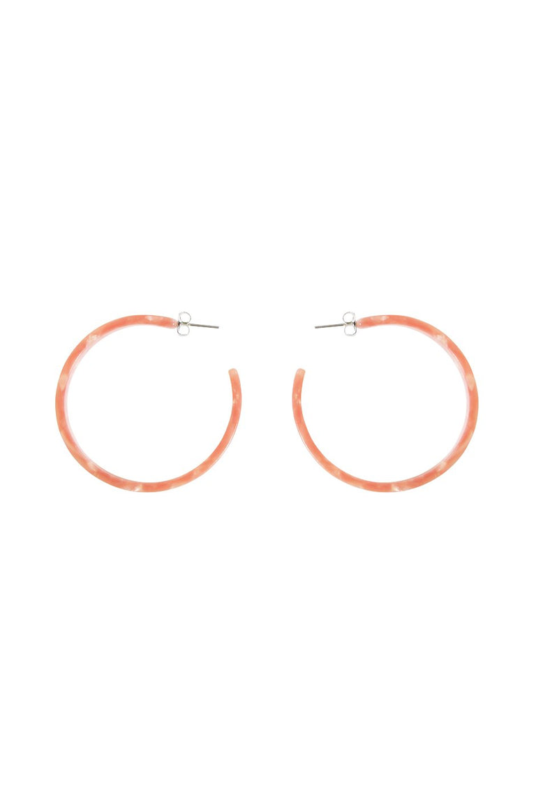 [TEST] 50mm Resin Hoop Earring