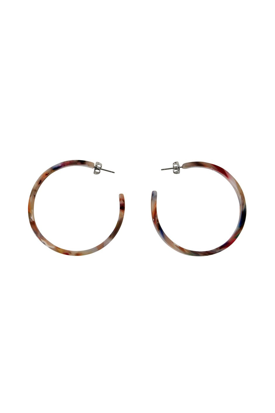 [TEST] 50mm Resin Hoop Earring
