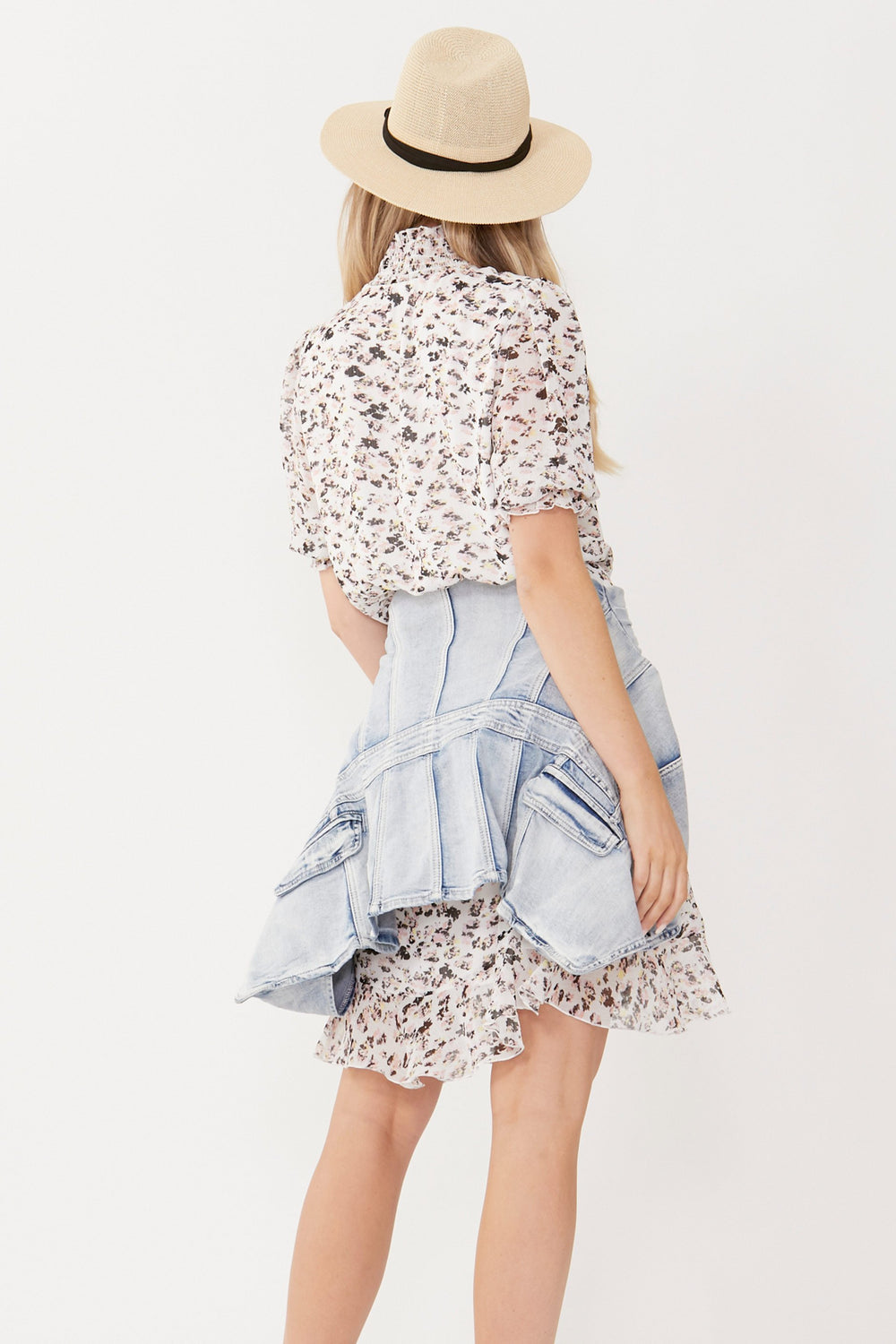 [TEST] Joelle Shirred Sleeve Dress