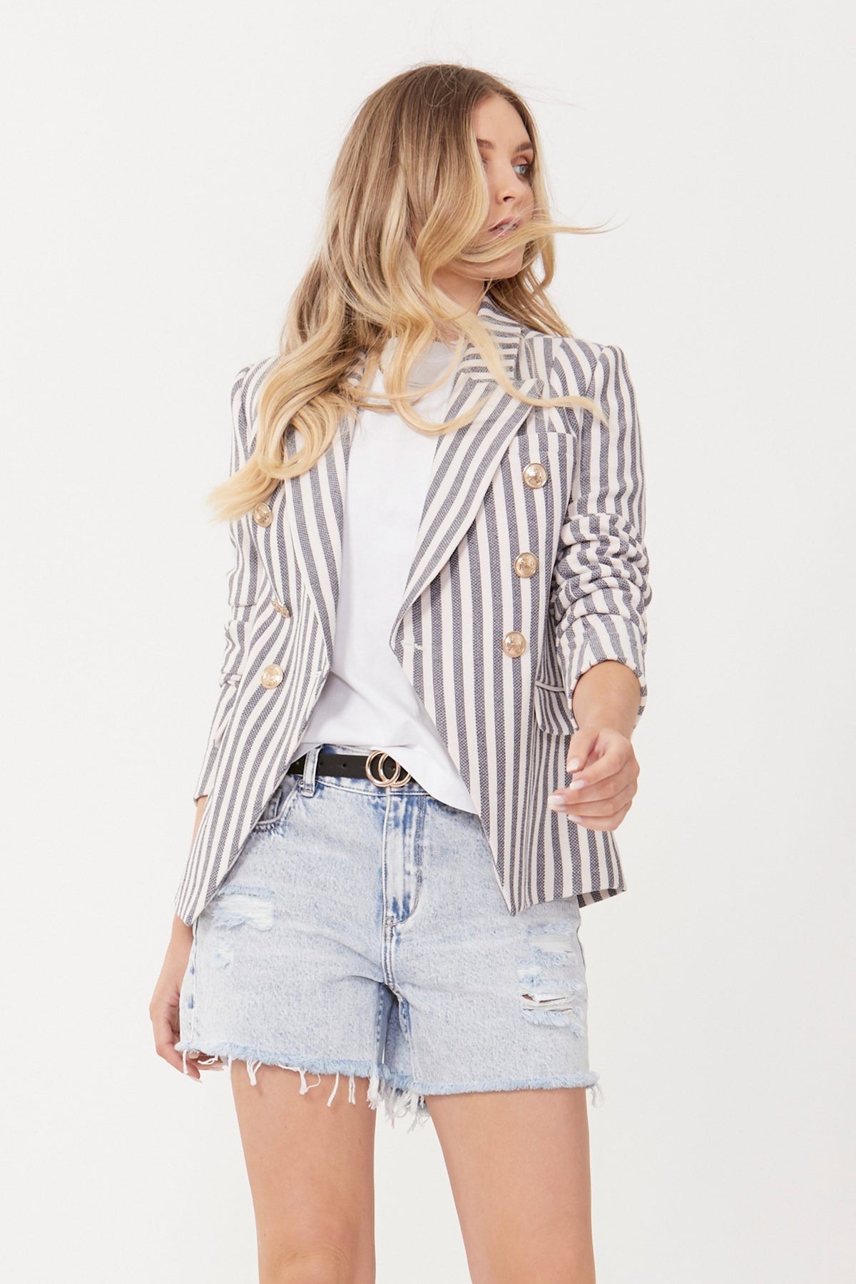 [TEST] Carly Stripe Blazer