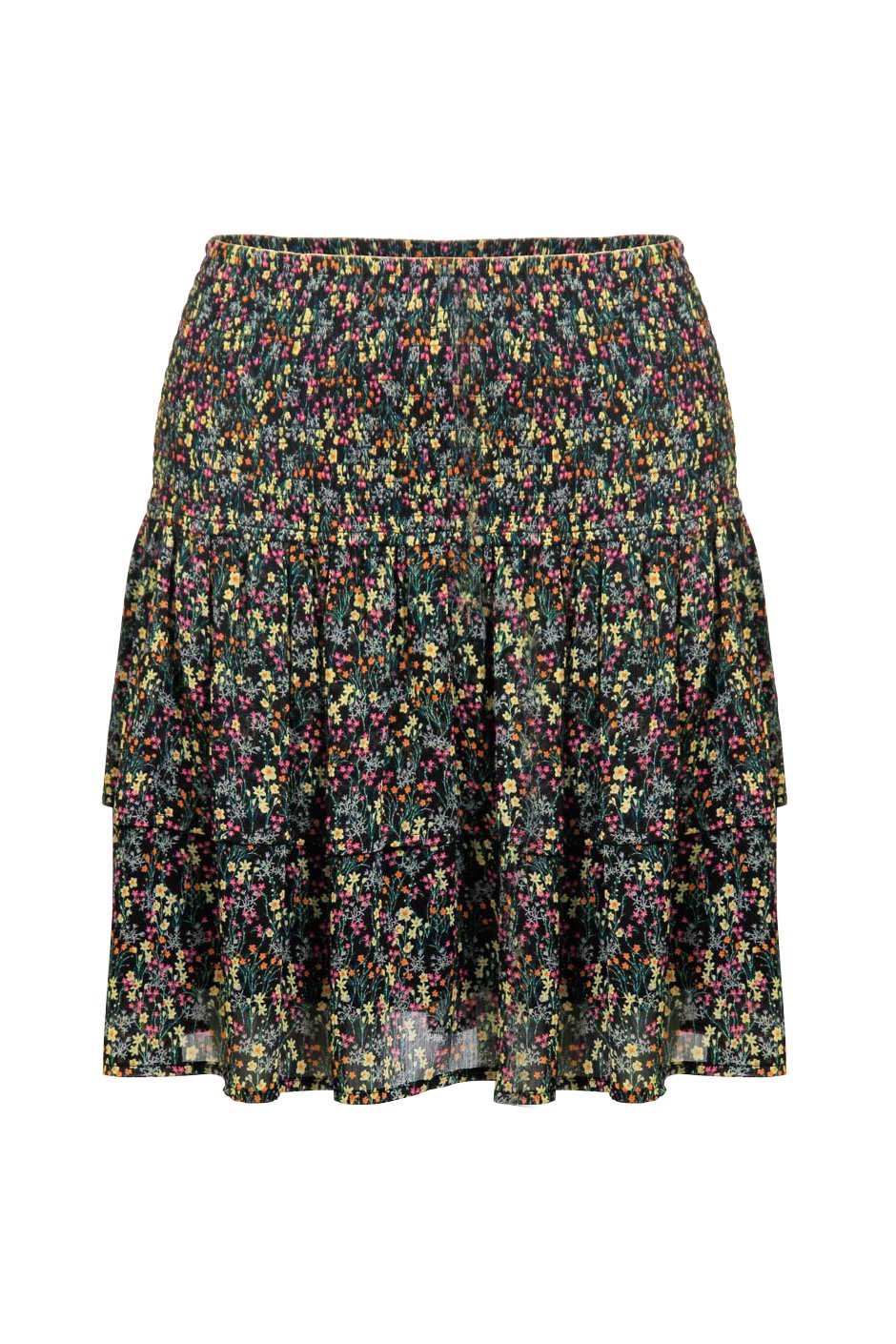 [TEST] Mini Shirred Ruffle Skirt