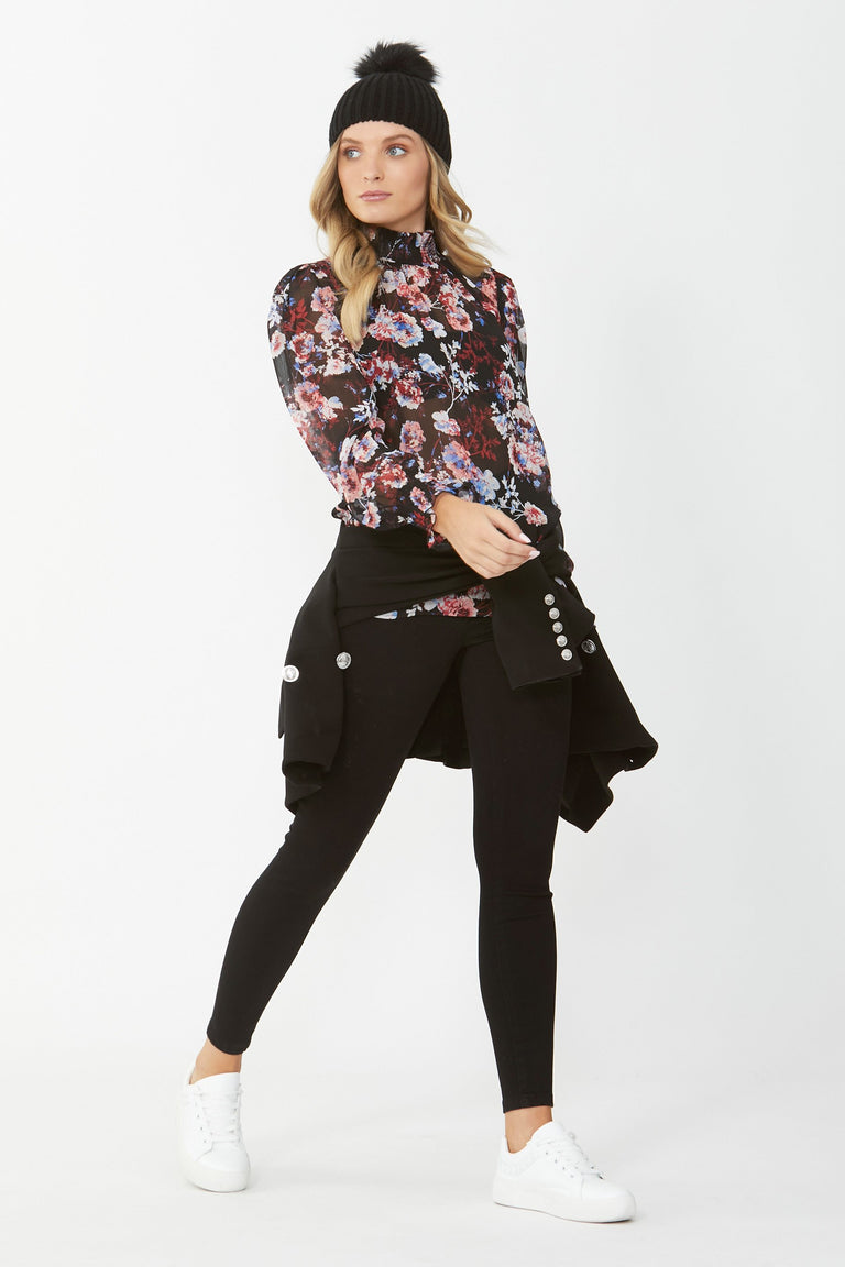 [TEST] Abby High Neck Blouse