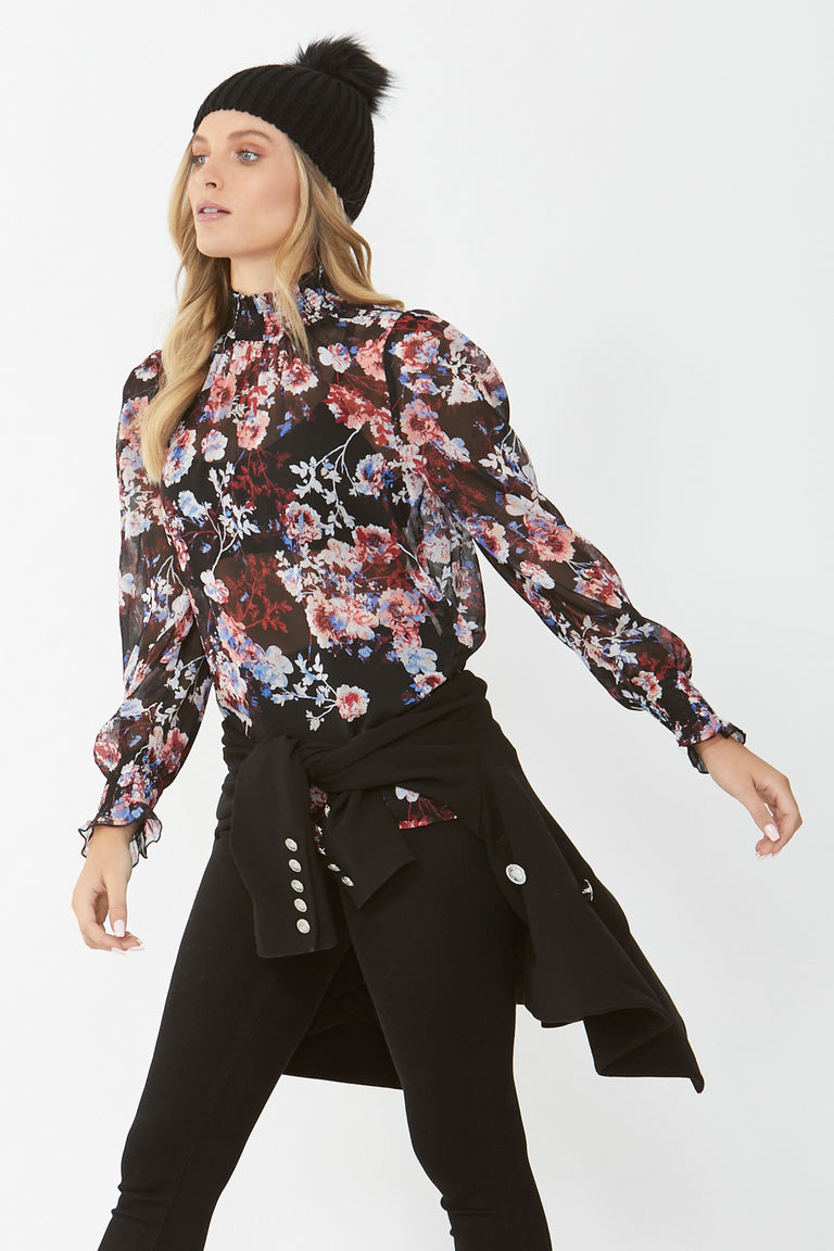 [TEST] Abby High Neck Blouse