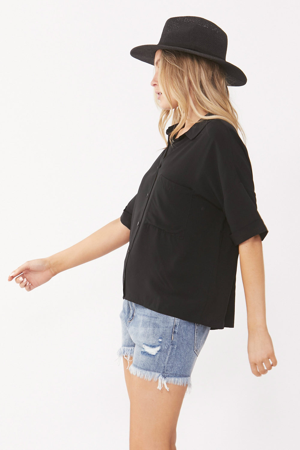 [TEST] Jade Cropped Shirt