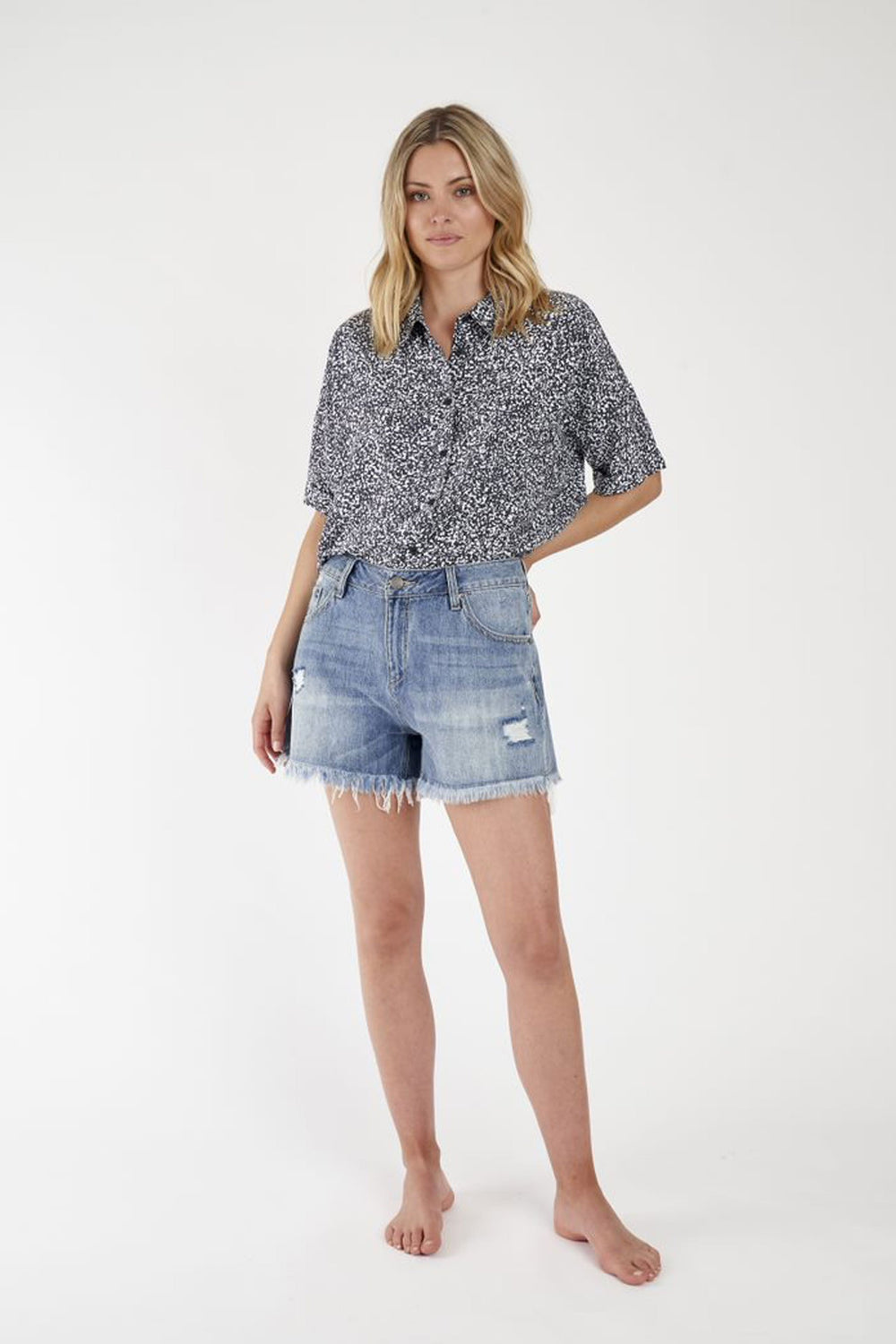 [TEST] Jade Cropped Shirt