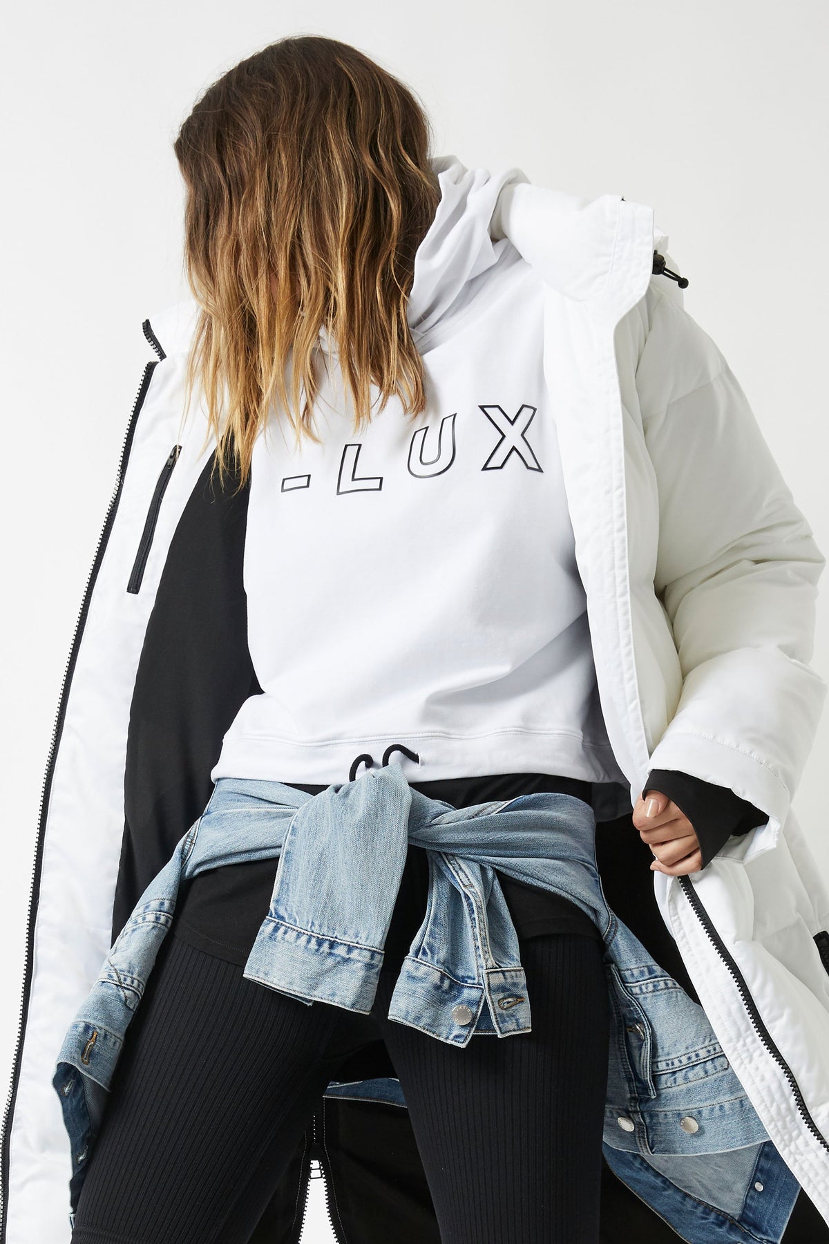 [TEST] D-Luxe Outline Print Hoodie