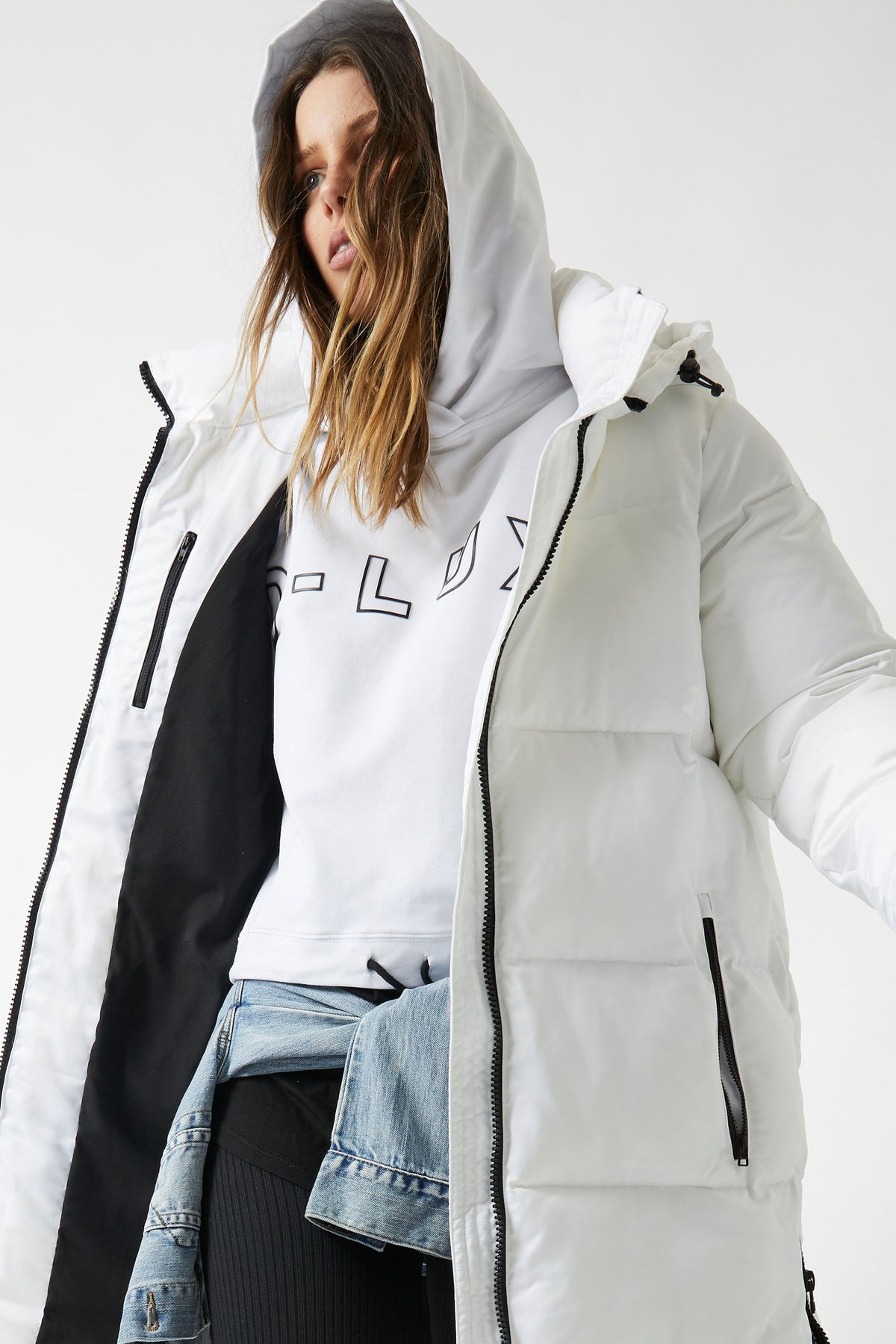 [TEST] D-Luxe Outline Print Hoodie
