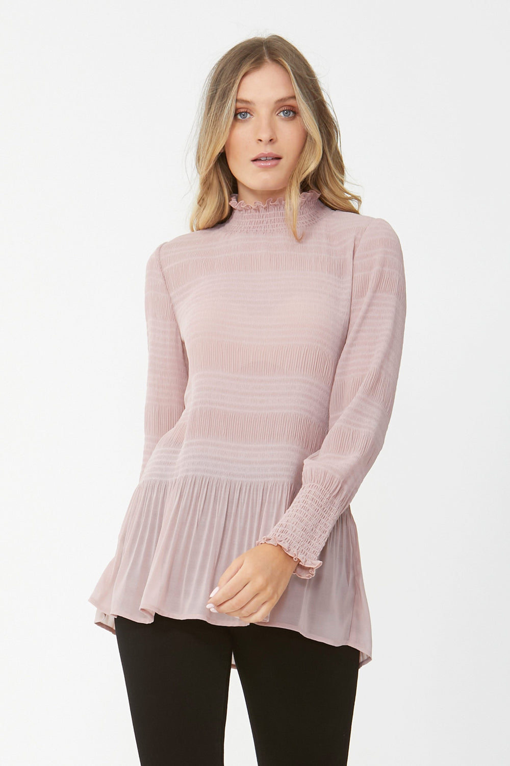 [TEST] Lola Shirred Sleeve Blouse