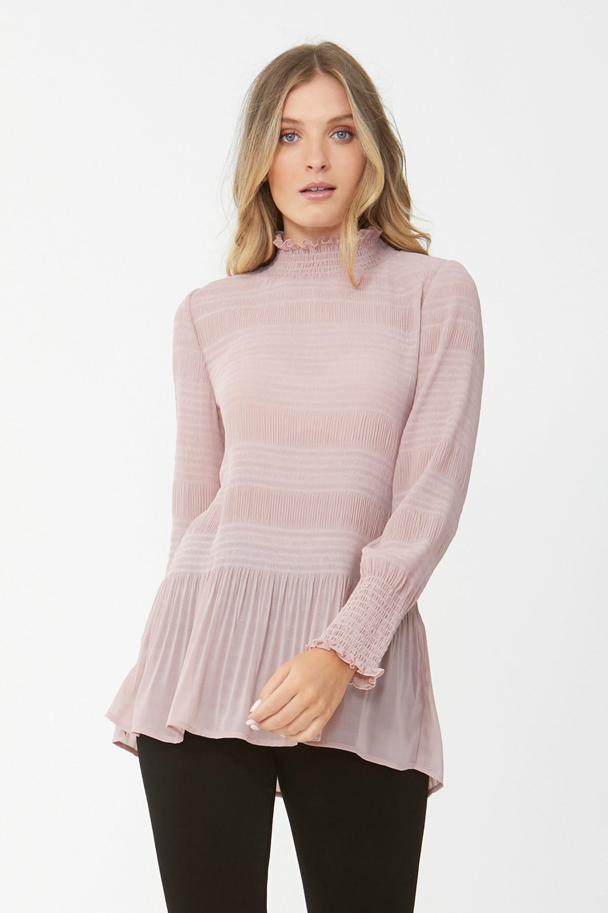 [TEST] Lola Shirred Sleeve Blouse