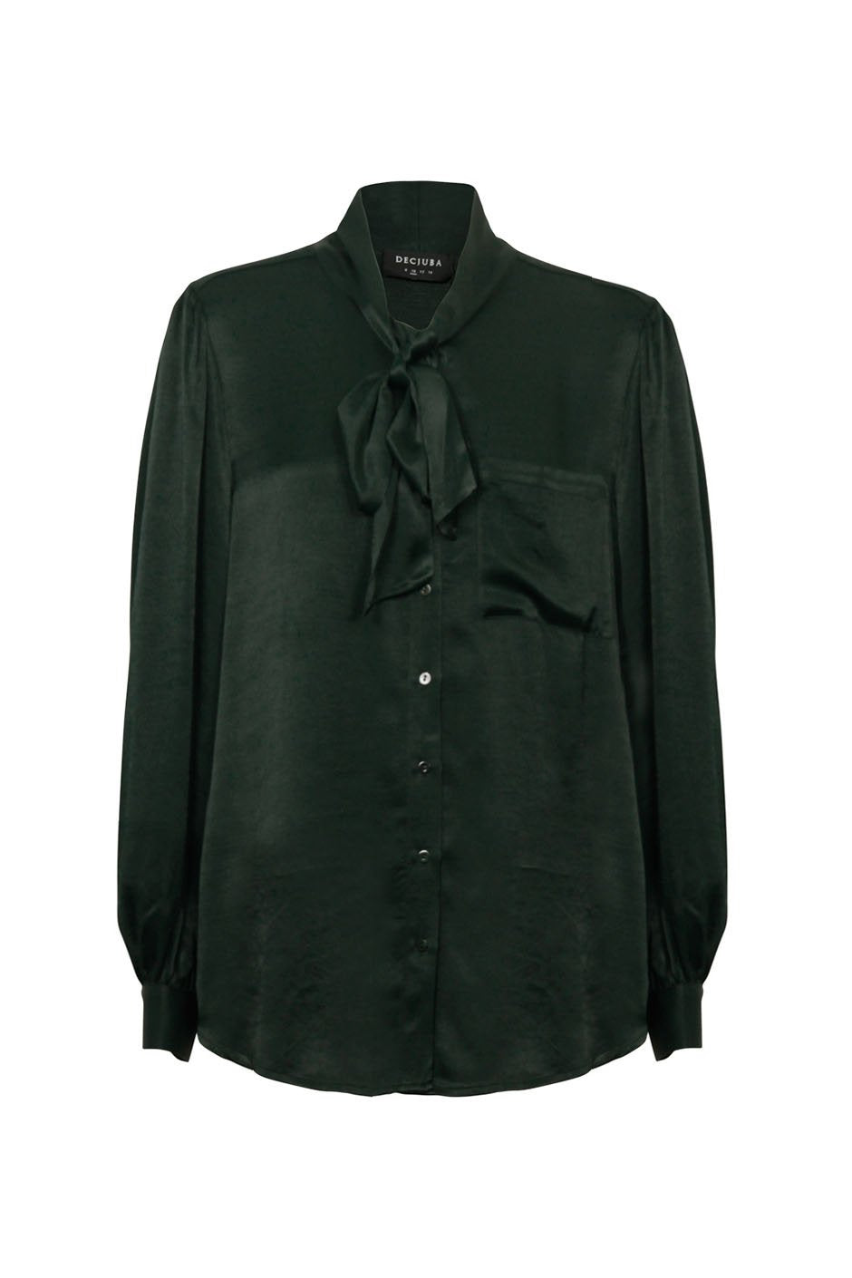 [TEST] April Satin Tie Neck Top