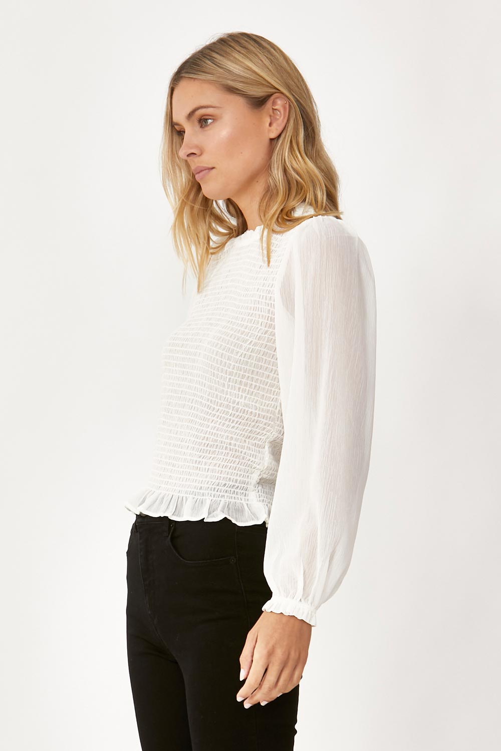 [TEST] Debbie Shirred Bodice Blouse