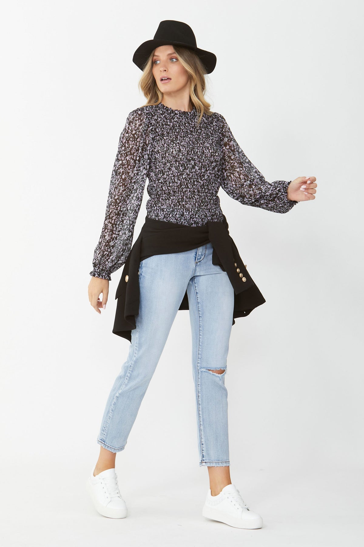 [TEST] Debbie Shirred Bodice Blouse