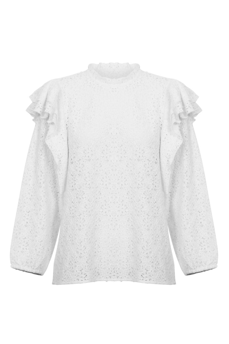 [TEST] Mabel Lace Ruffle Top