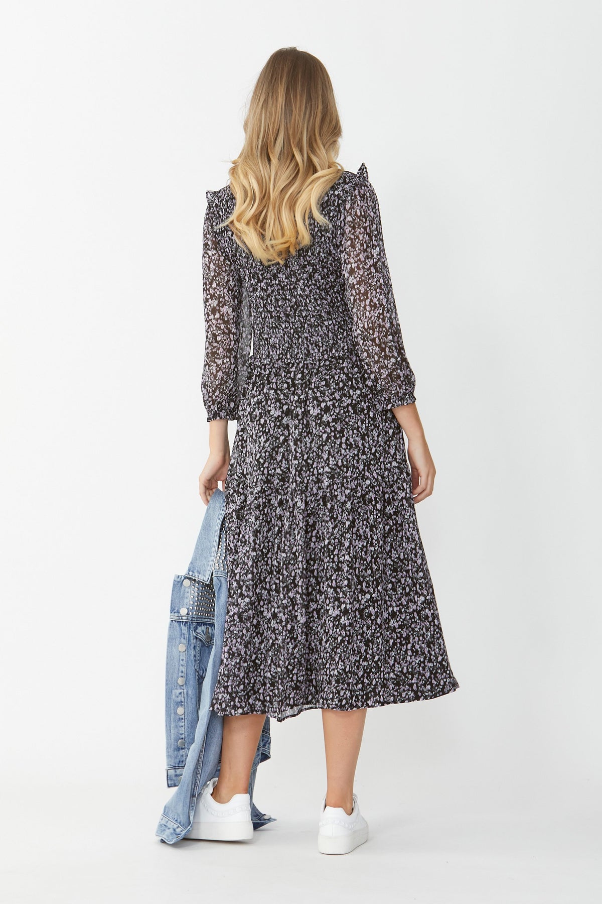 [TEST] Bonnie Shirred Midi Dress