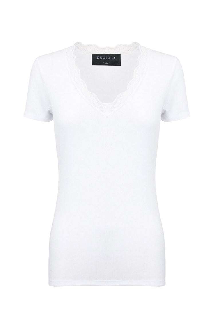 [TEST] Saskia Lace Trim Tee