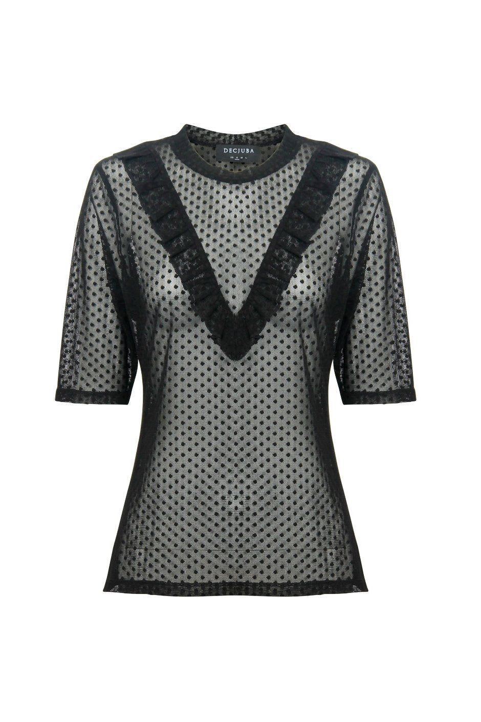 [TEST] Lucy Spot Mesh Top